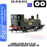 LSWR Class B4 0-4-0T Southern Black Lined 99 - DCC Ready  | Dapol | 4S-0018-015
