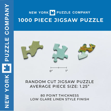 FLOWER GARDEN New York Puzzle Company 1000pc Jigsaw 