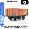 16T Steel Mineral Wagon Welded BR Bauxite B562801 Dg 1/108 Coal | Dapol | 7F-030-014
