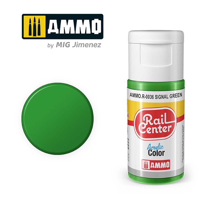 Rail Center - Signal Green - 15ml | Ammo by Mig Jimenez | MIGR0036