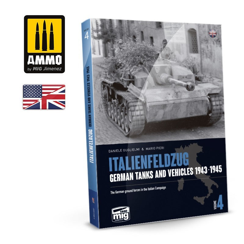 ITALIENFELDZUG – German Tanks and vehicles 1943-1945 Vol. 4 (English) | Ammo by Mig Jimenez | MIG6267