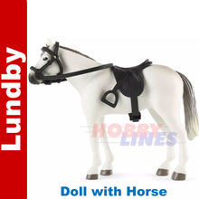 Load image into Gallery viewer, Lundby doll with Horse 60-8090-00
