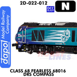 Class 68 Fearless 68016 DRS Compass - DCC Ready  | Dapol |  2D-022-012