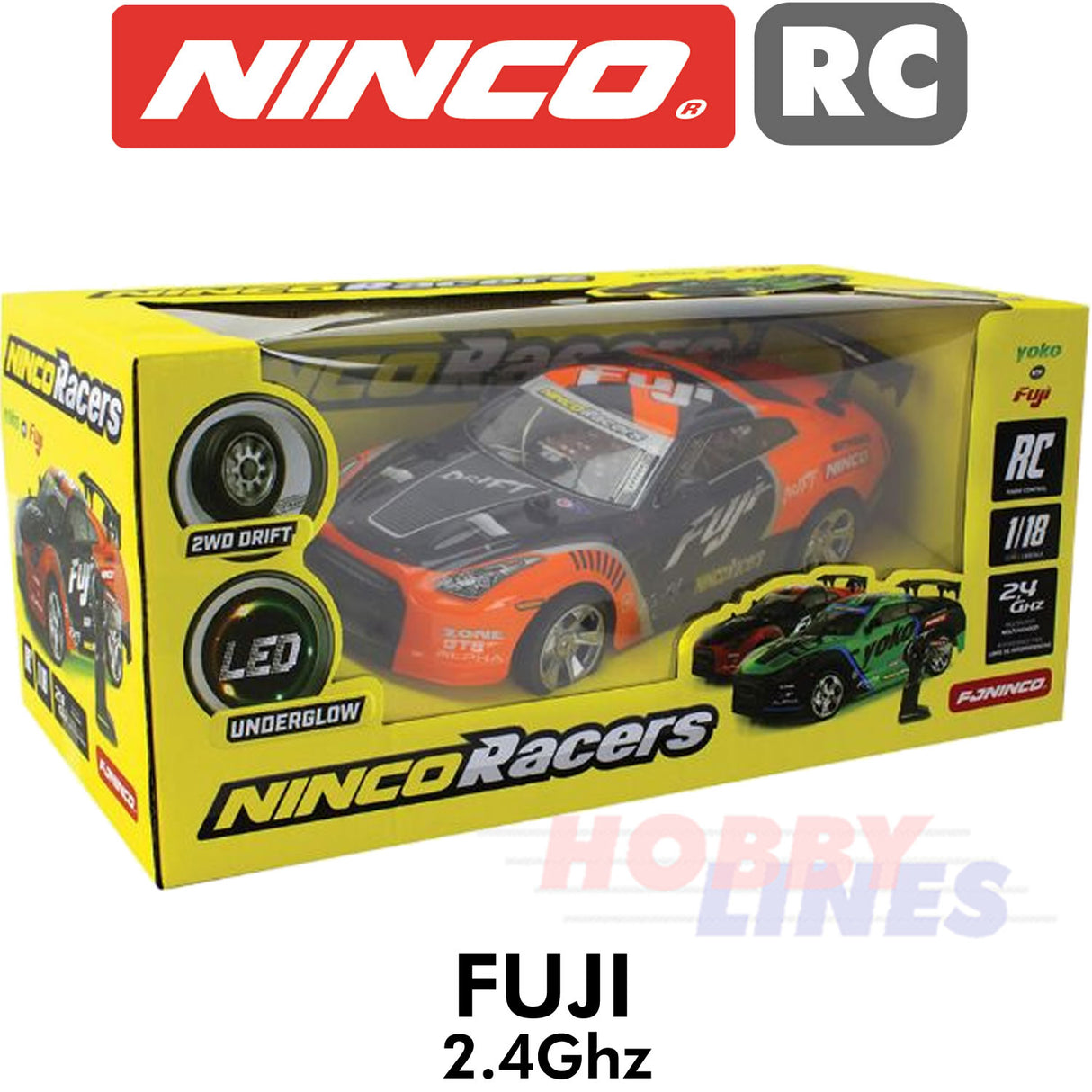 NINCO FUJI 2WD Radio Control Racer Car AA battery power R2R Ready to Run