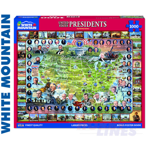 United States Presidents 1000 Piece JigsawPuzzle 549