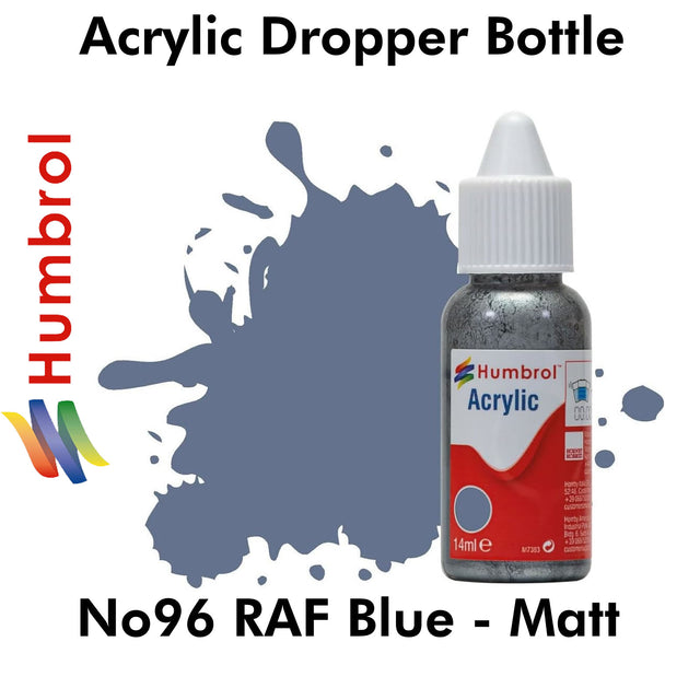 Acrylic Dropper - No 96 RAF Blue - Matt | Humbrol | DB0096