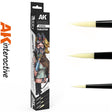Tabeltop Synethic Brushes x 3 | AK interactive | AKB102