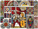 Stained Glass 1000pc Puzzle | New York Puzzle Company | NPZPD2562