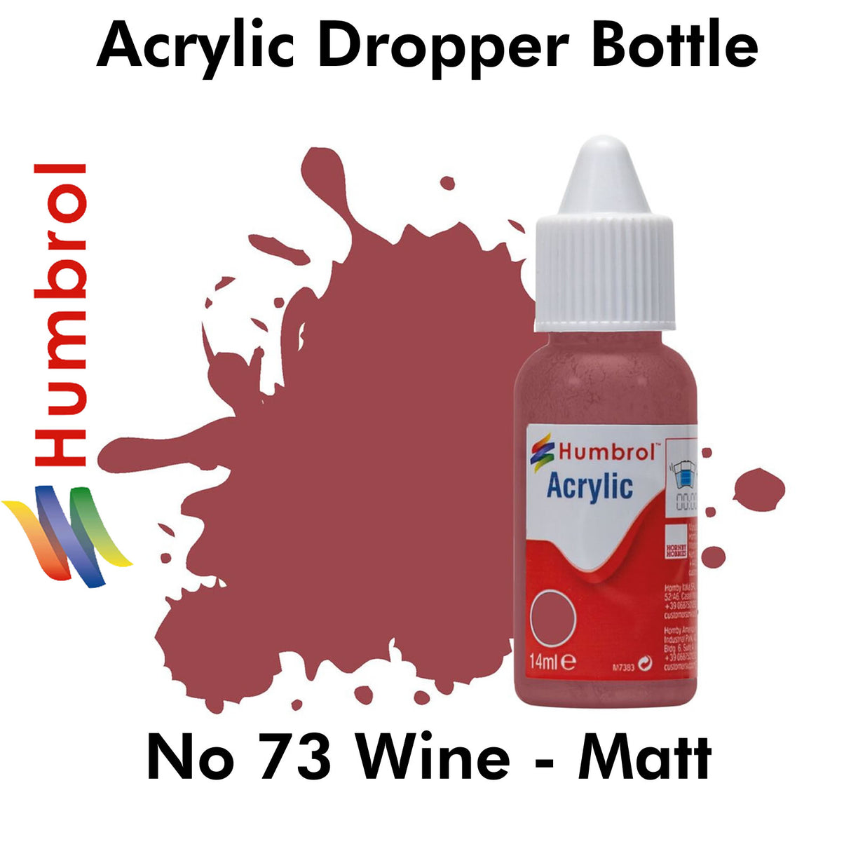 Acrylic Dropper - No. 73 Wine - Matt | Humbrol | DB0073