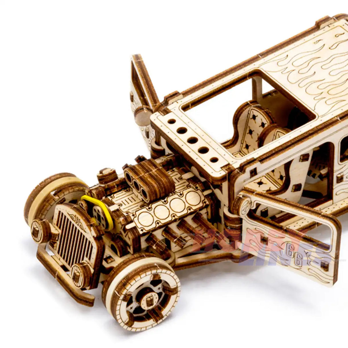 Hot Rod Car - 3D Puzzle | Wooden City | WR339