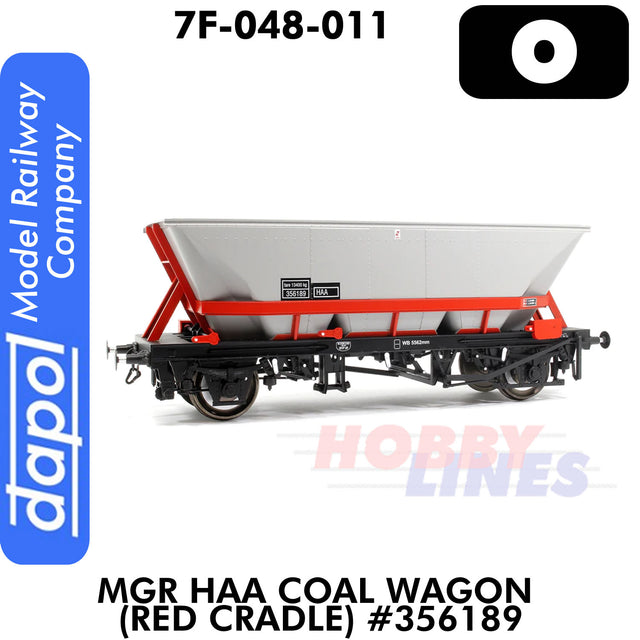 MGR HAA Coal Wagon Red Cradle - #356189 | Dapol | 7F-048-011