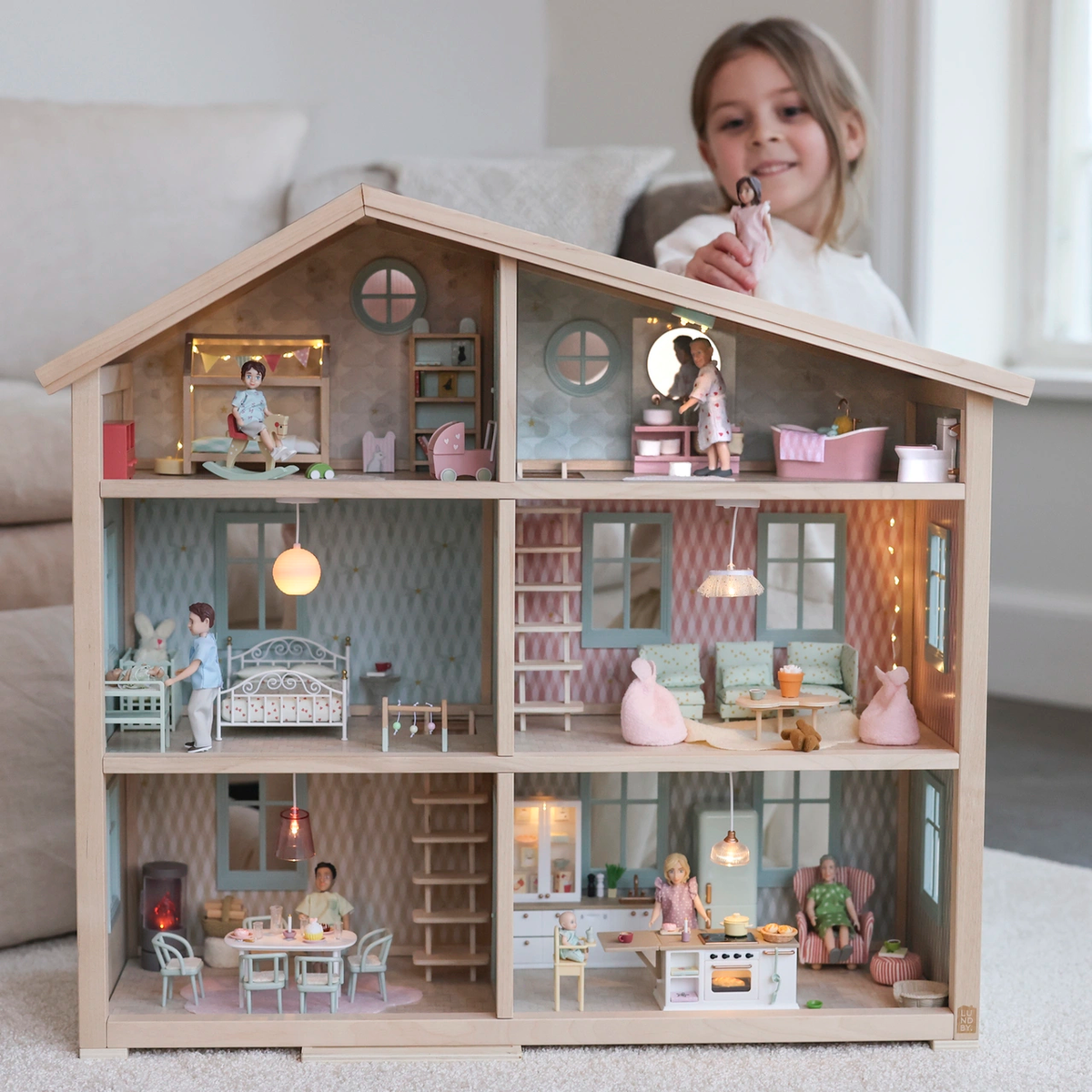 Dollhouse Wonder House - 3 Floors | Lundby | 60-1030-00