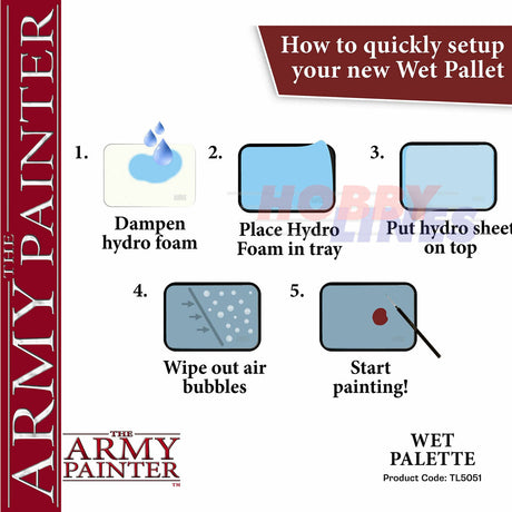 WET PALLETTE superior quality Custom Designed  ARMY PAINTER TL5051P