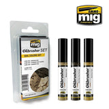 Oilbrusher Set - Soil Colours Set - 3 x 10ml | Ammo by Mig Jimenez | MIG7511