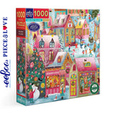 *DAMAGED BOX* - Holiday Village - 1000pc Puzzle | eeBoo | PZTHYV