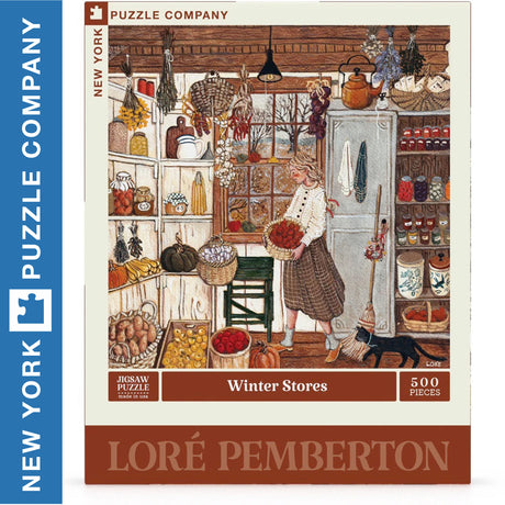 Winter Stores 500pc Jigsaw | New York Puzzle Company |  NPZLP2330