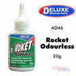 ROKET ODOURLESS CA 20g Thick Cyano Glue Max gap fill AD46 Deluxe Materials