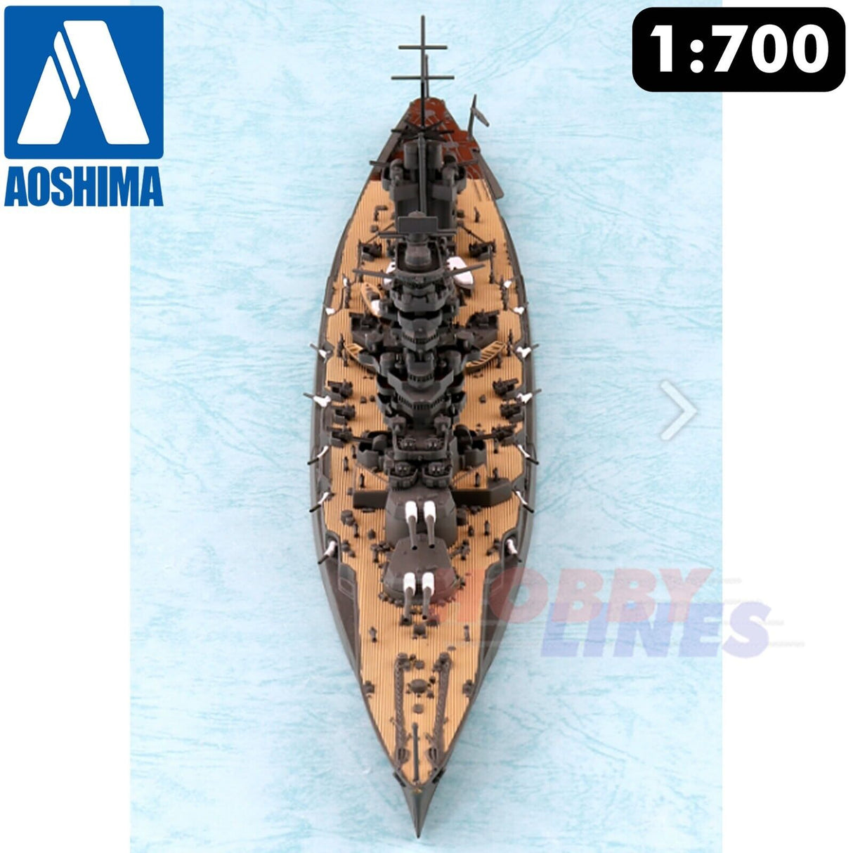 IJN Battleship FUSO 1944 Retake Water Line Series #125 1:700 kit AOSHIMA 00097