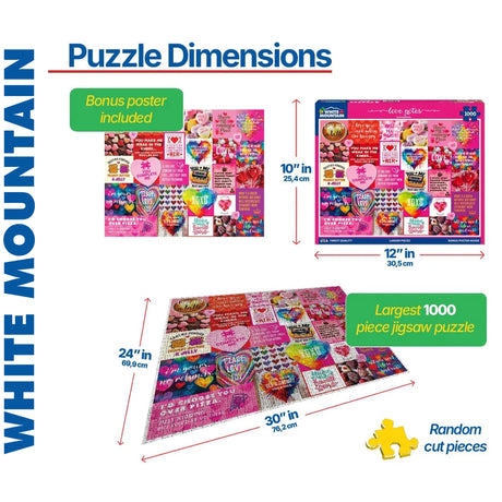 Love Notes - 1000pc Puzzle | White Mountain |  2168pz