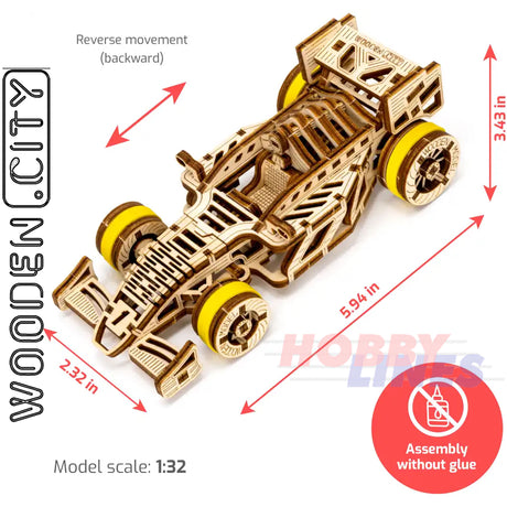 Grand Prix Car - 3D Puzzle | Wooden City | WR326