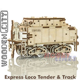 Express Loco Tender & Track - 3D Puzzle | Wooden City | WR323