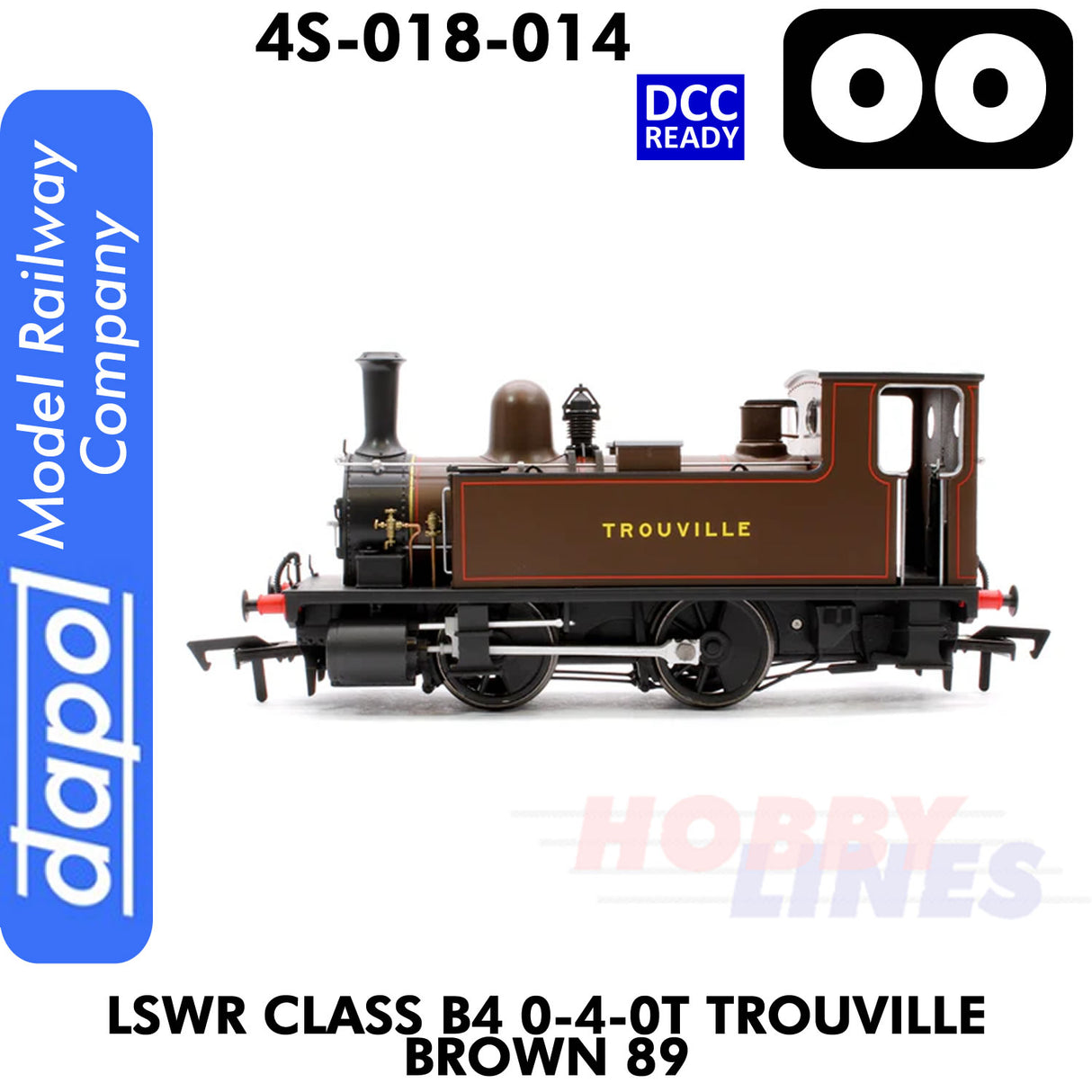 LSWR Class B4 0-4-0T Trouville Brown 89 - DCC Ready | Dapol | 4S-0018-014