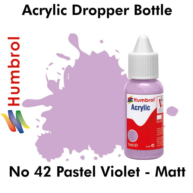 Acrylic Dropper - No 42 Pastel Violet - Matt | Humbrol | DB0042