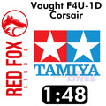 Vought F4U-1D Corsair for 1:48 Tamiya kit Red Fox Studio RFSQS-48063