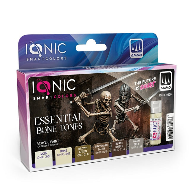 Acrylic Paint Set - Essential Bone Tones - 6 x 20ml | IONIC | IONIC0520