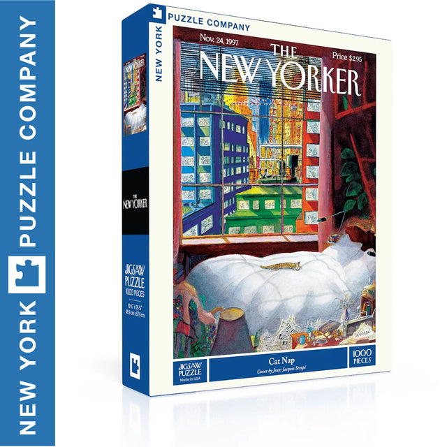CAT NAP New York Puzzle Company 1000pc Jigsaw Random Cut 