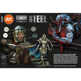 Non Metallic Metal Steel - 3G Acrylic Paint x 6  | AK interactive | AK11601