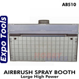 Airbrush SPRAY BOOTH High Power Large Portable w. Built in LED Light Expo AB510