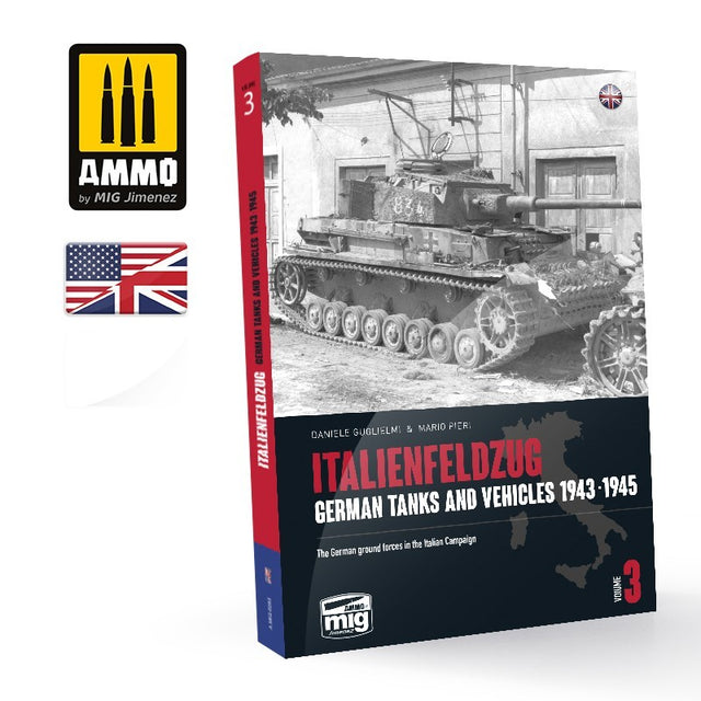 ITALIENFELDZUG - German Tanks and Vehicles 1943-1945 Vol. 3 (English) | Ammo by Mig Jimenez | MIG6265