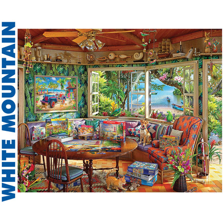 Puzzler's Paradise - 1000pc Jigsaw Puzzle | White Mountain | 2093pz