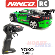 Load image into Gallery viewer, NINCO YOKO 2WD Radio Control Racer Car AA battery power R2R Ready to Run
