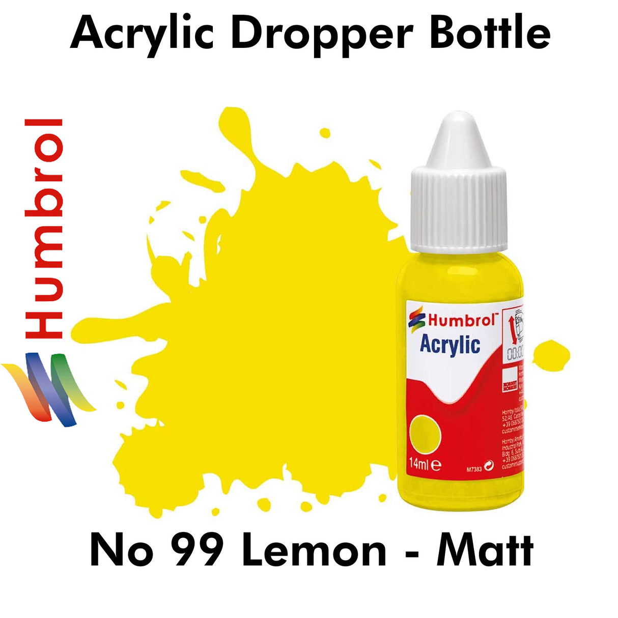 Acrylic Dropper - No 99 Lemon - Matt | Humbrol | DB0099