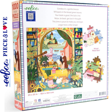 Reading and Relaxing - 1000pc Puzzle | eeBoo | PZTRRD