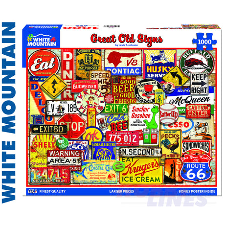 Great Old Signs 1000 Piece Jigsaw Puzzle 1658