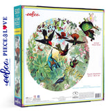 Hummingbirds 500 pc Round Puzzle | eeBoo |  PZFHMB