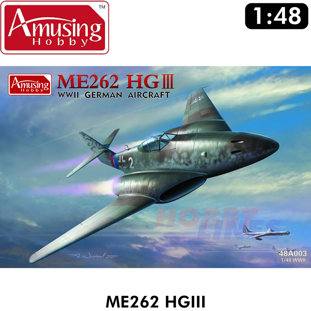 Messerschmitt Me262 HGIII 1:48 Model kit AMUSING HOBBY AH48A003