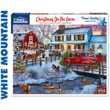 Christmas on the Farm - 1000pc Puzzle | White Mountain | 1716pz