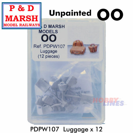 Luggage x 12 - Unpainted | P&D Marsh | PW107
