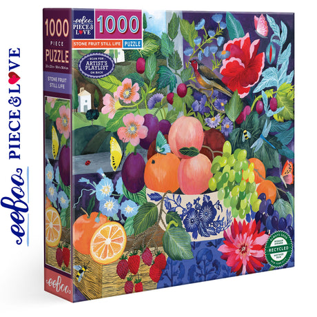 Stone Fruit Still Life 1000 pc Puzzle | eeBoo | PZT856