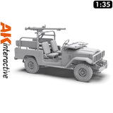 FJ43 Pickup with SPG-9.  Recoilless Gun - Model Kit | AK interactive | AK35003