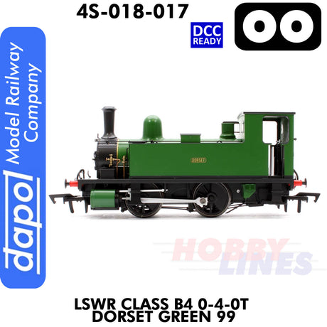 LSWR Class B4 0-4-0T Dorset Green 99 - DCC Ready  | Dapol | 4S-018-017