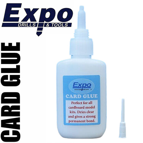CARD GLUE 50g bottle Precision Nozzle Superquick model kits etc Expo Tools 47010
