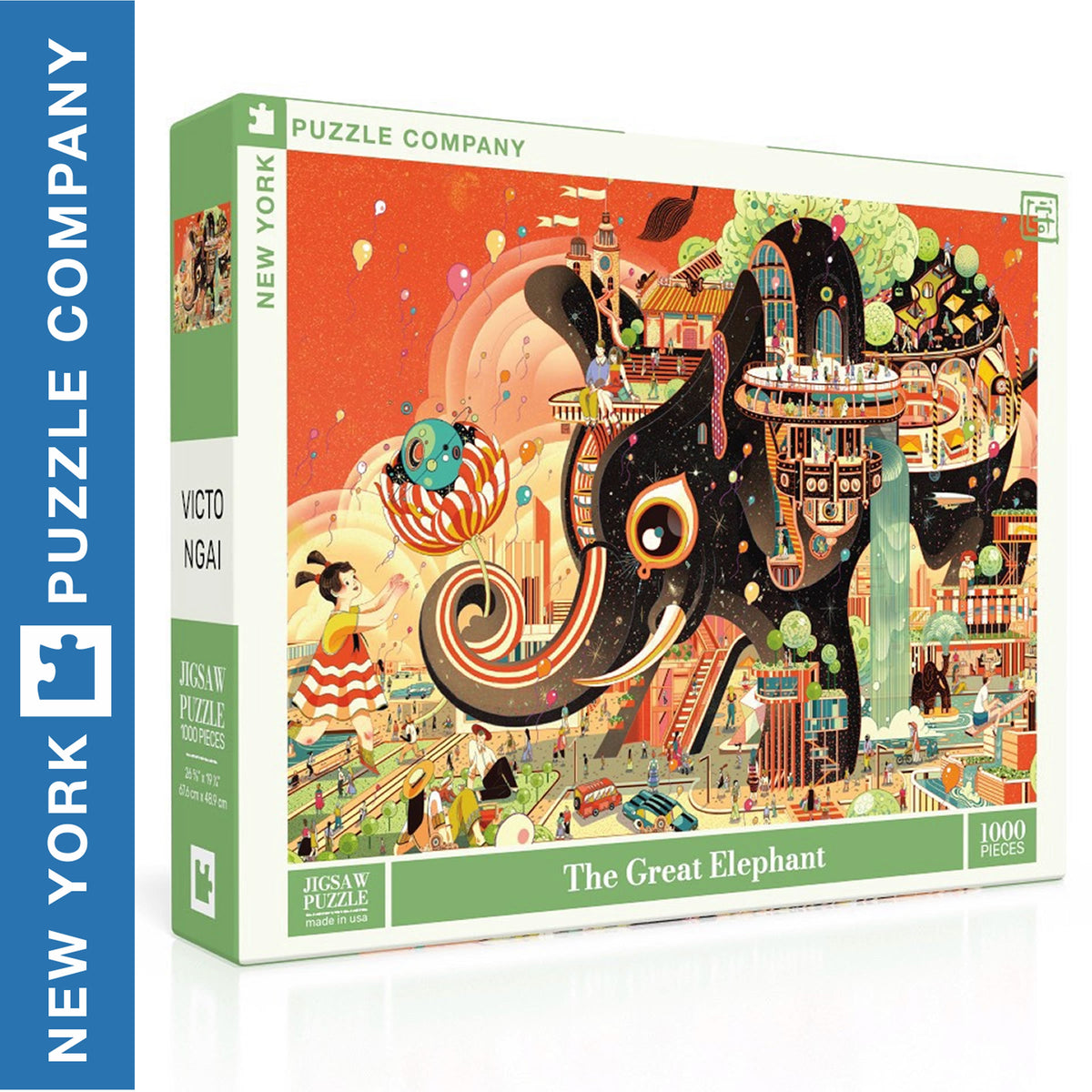 The Great Elephant - 1000pc Puzzle | New York Puzzle Company | NPZVN2618