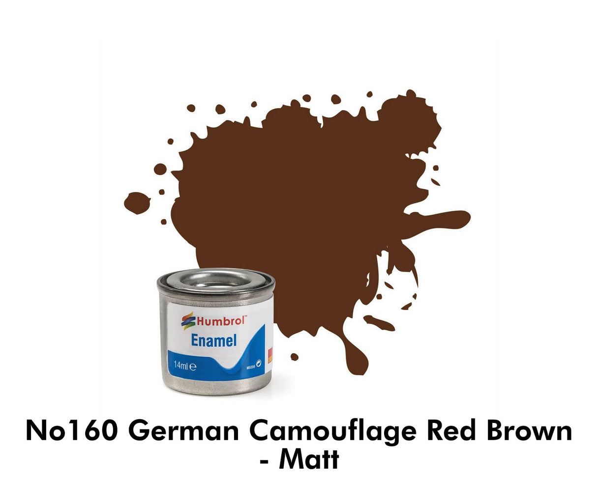 Enamel Tinlets No 160 German Cam Red Brown Matt