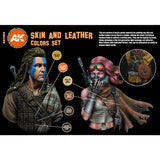 Skin and Leather - 3G Acrylic Paint x 6 | AK interactive | AK11613