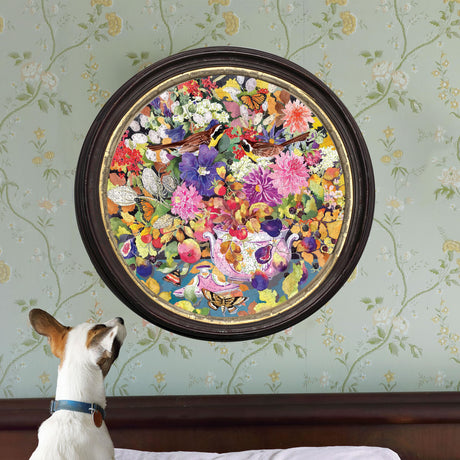 Autumn Bouquet 500 pc Round Puzzle | eeBoo |  PZF111